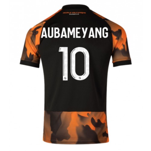 Pánský Fotbalový dres Olympique de Marseille Aubameyang #10 2023-24 Třetí Krátký Rukáv